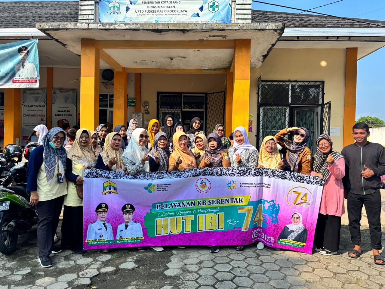 Pelayanan KB MKJP HUT IBI di Cipocok Jaya