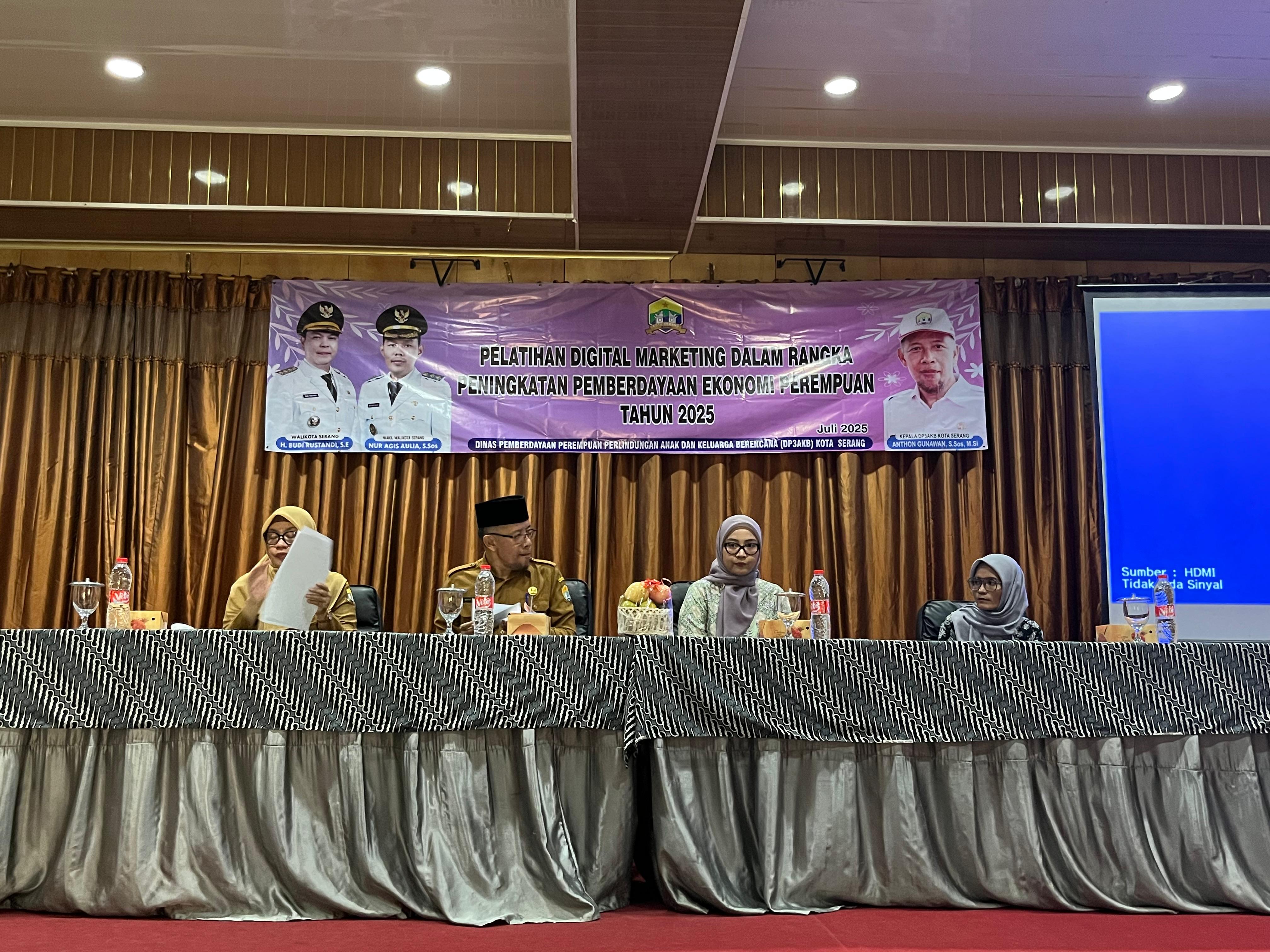 DP3AKB Kota Serang Gelar Pelatihan Digital Marketing untuk Tingkatkan Pemberdayaan Ekonomi Perempuan